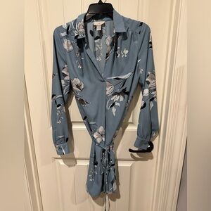 Loft tie waist dress